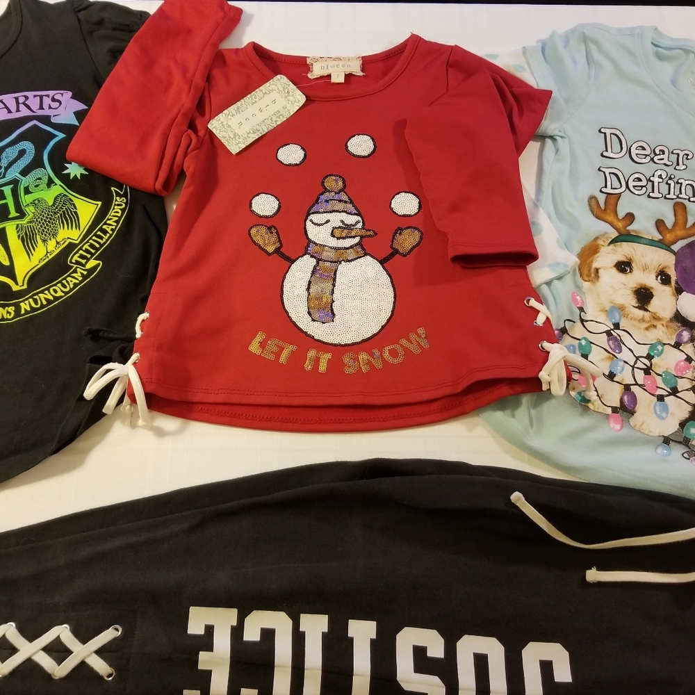 Girls size 7/8 Harry Potter, Justice lot